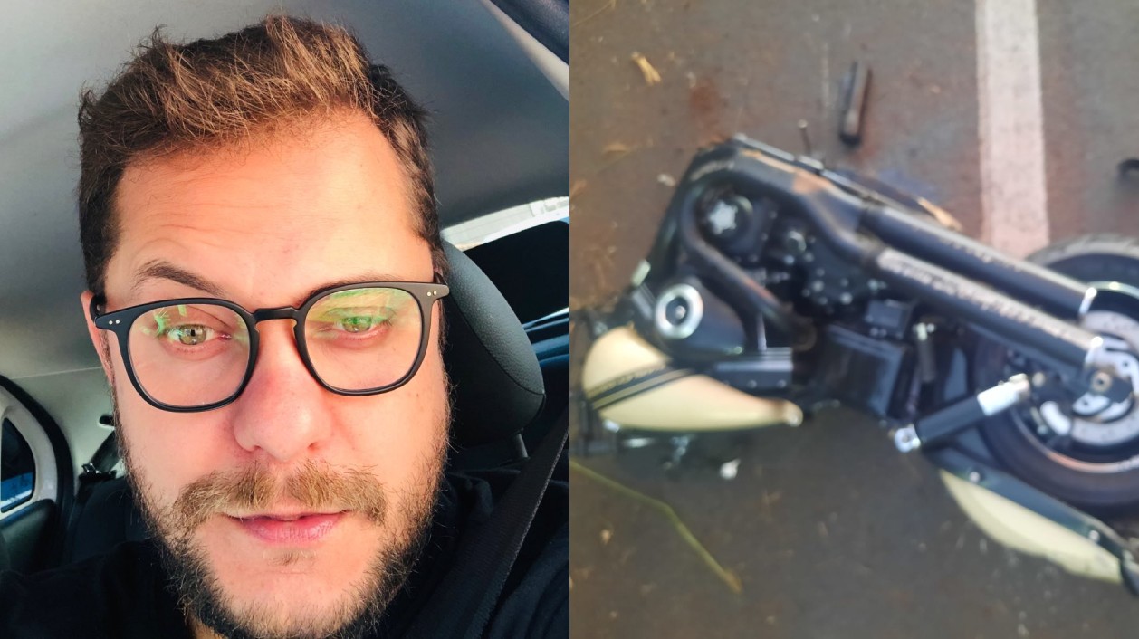 Motociclista morre ao bater Harley-Davidson em caminhão e deslizar na pista, no Paraná