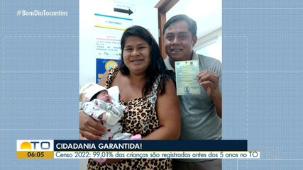 Registros de nascimento de crianças com até 5 anos cresce no Tocantins