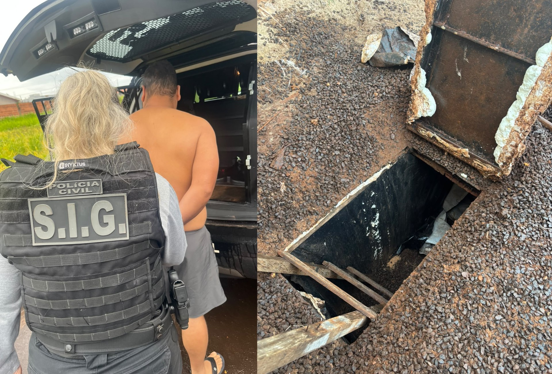 Polícia prende sete em operação contra tráfico de drogas e encontra bunker em oficina de MS