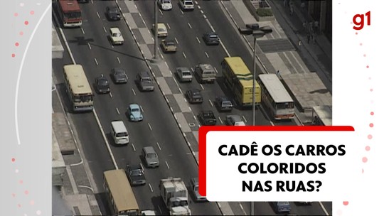 Por que o carro colorido sumiu? 67% dos veículos no Brasil são brancos, pretos ou cinzas - Programa: G1 Economia 