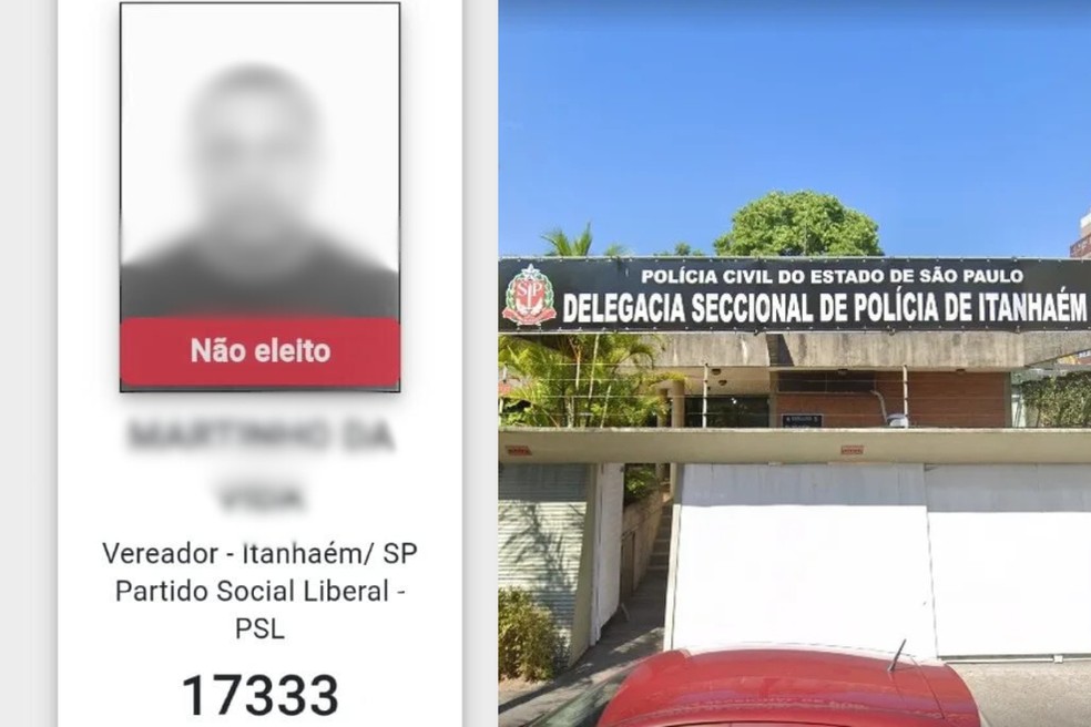 João Carlos usou o nome e identidade do sobrinho para concorrer às eleições como vereador em Itanhaém em 2008 — Foto: Reprodução/DivulgaCand