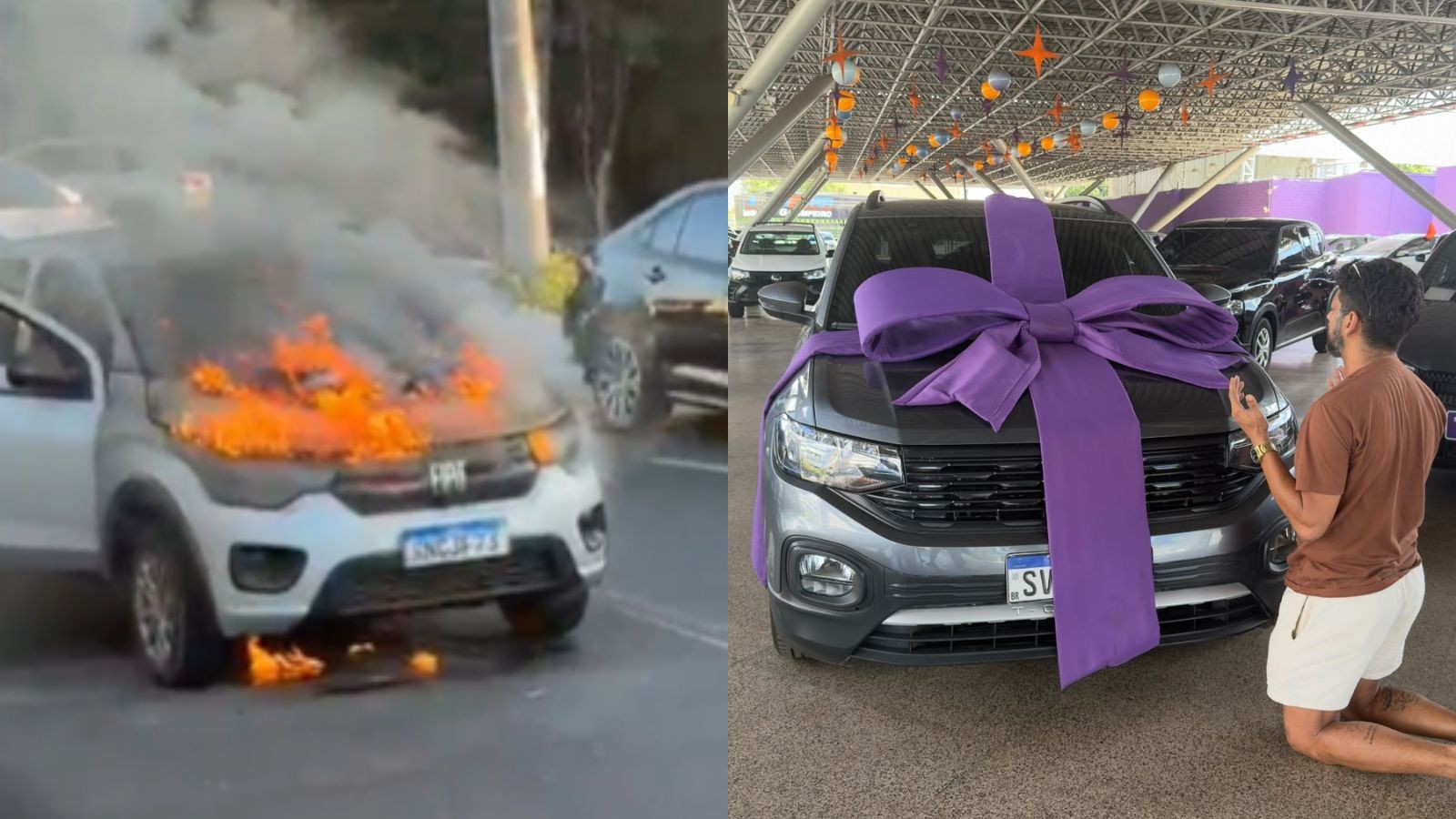Homem que perdeu carro sem seguro em incêndio em Teresina comprou outro veículo no mesmo dia: 'Posso recomeçar'