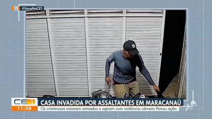 Casa invadida por assaltantes em Maracanaú 