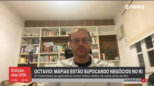 Octavio Guedes: 'Máfias criaram espécie de CPMF nos negócios do Rio de Janeiro' - Programa: Jornal GloboNews 