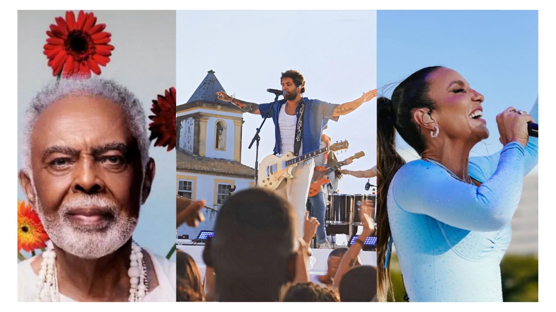 Shows de Gilberto Gil, Jammil, Natal das Estrelas com Ivete e mais: veja o que fazer em Salvador e RMS neste fim de semana