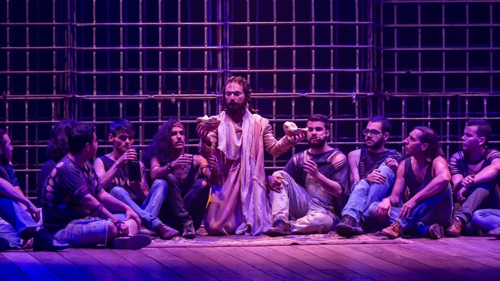 O musical Jesus Cristo Superstar da Cia Minaz em Ribeirão Preto, SP — Foto: Claudio Frateschi