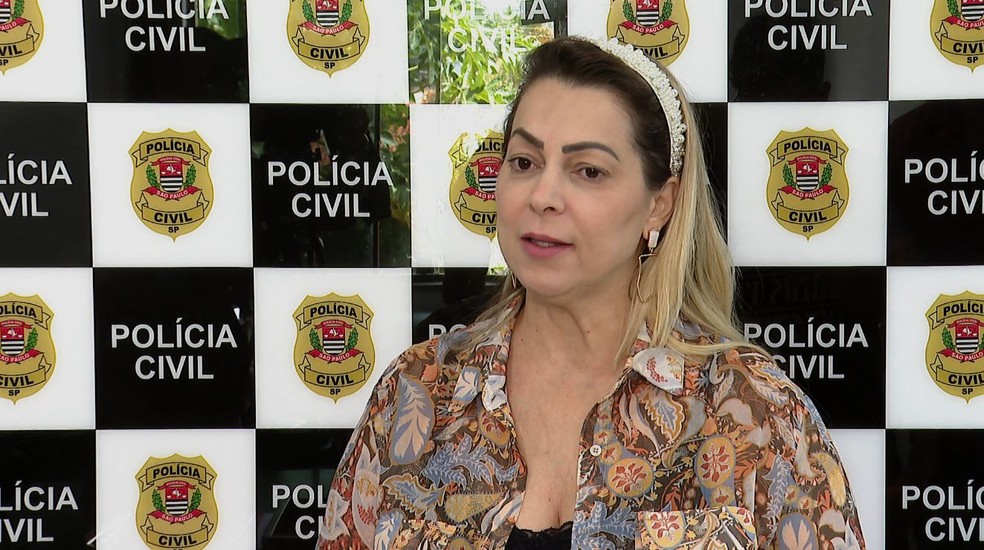 A delegada Michela Ragazzi, da Delegacia de Defesa da Mulher (DDM) de Ribeirão Preto, SP — Foto: Reprodução/EPTV