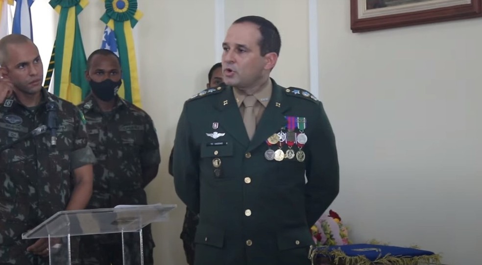 Coronel do Exército Marcelino Haddad. — Foto: Reprodução/Exército Brasileiro