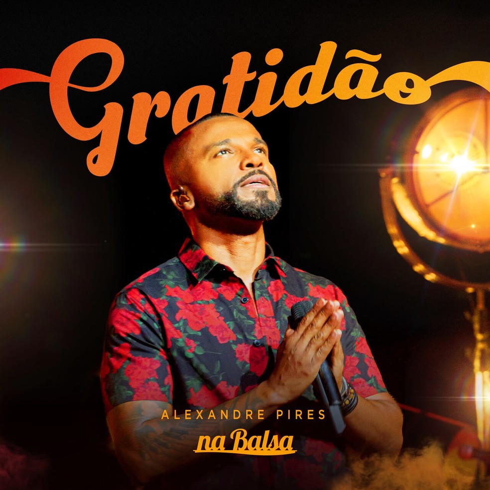 Capa do single 'Gratidão', de Alexandre Pires — Foto: Divulgação