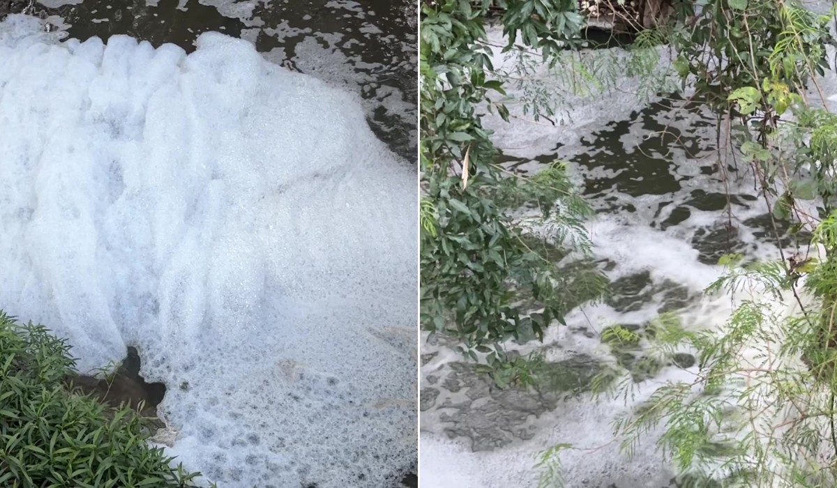 Cetesb investiga espuma sobre córrego que deságua em afluente do Rio Piracicaba; entenda