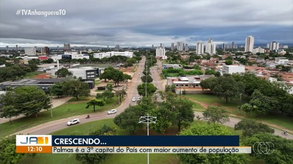 Palmas é a terceira capital com maior aumento populacional, diz pesquisa