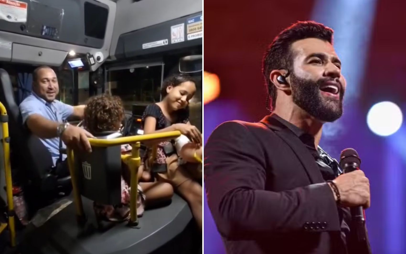 Motorista de transporte público propõe a Gusttavo Lima: 'Leva essas meninas para andar de avião e eu levo os meninos no busão'