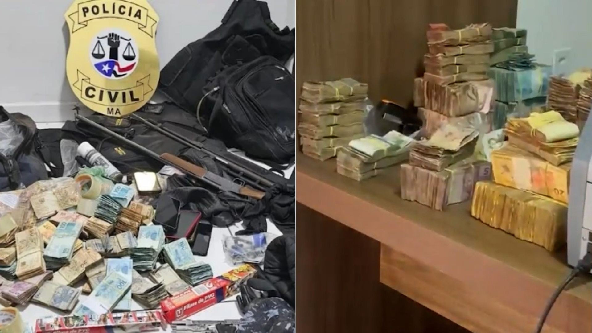 Três suspeitos de ataque a carro-forte morrem em confronto com a polícia no MA; R$ 700 mil foram recuperados