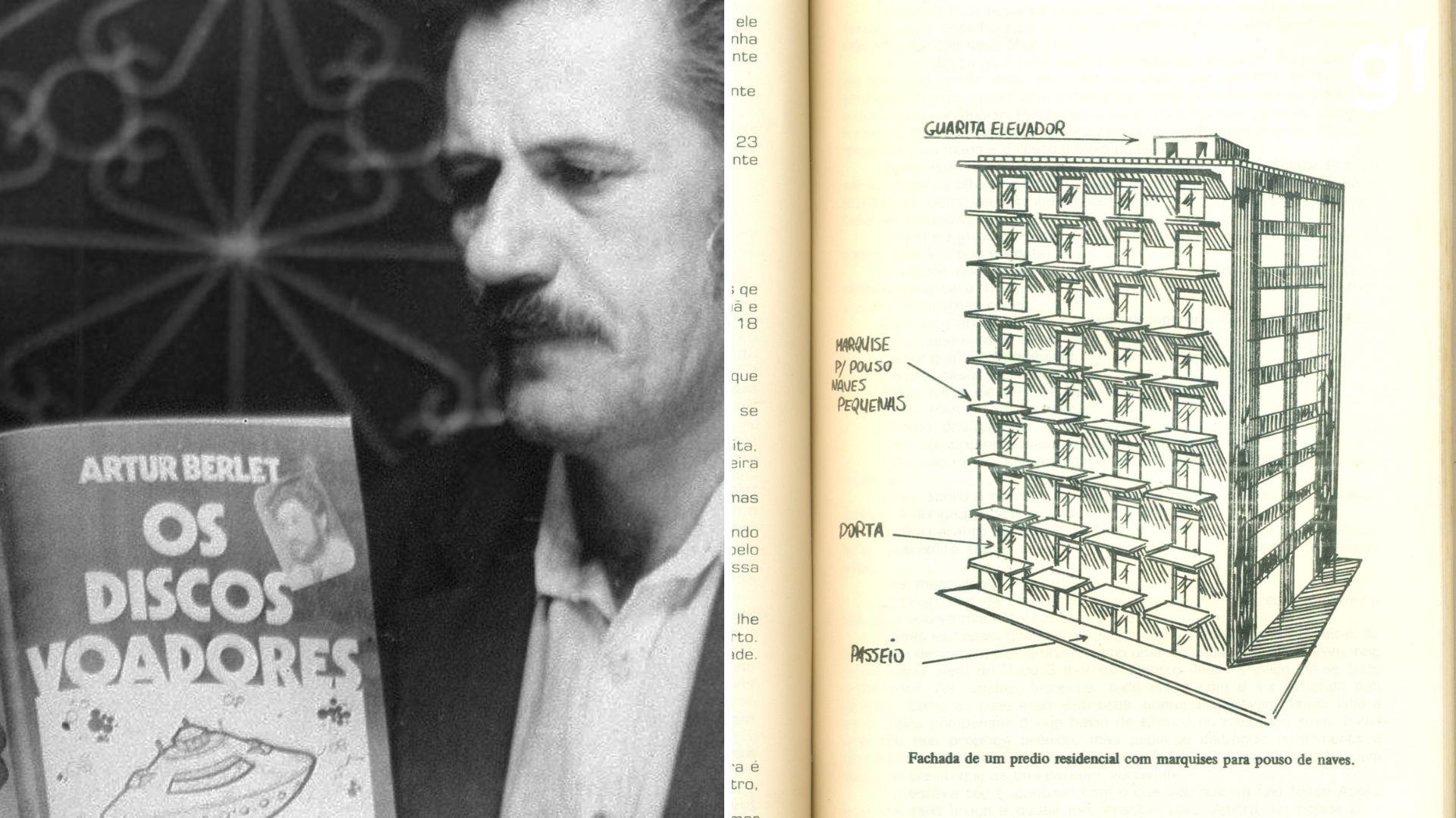 Fotógrafo que dizia ter sido abduzido no RS publicou livro com desenhos de nave espacial e 'cidade extraterrestre'; veja registros