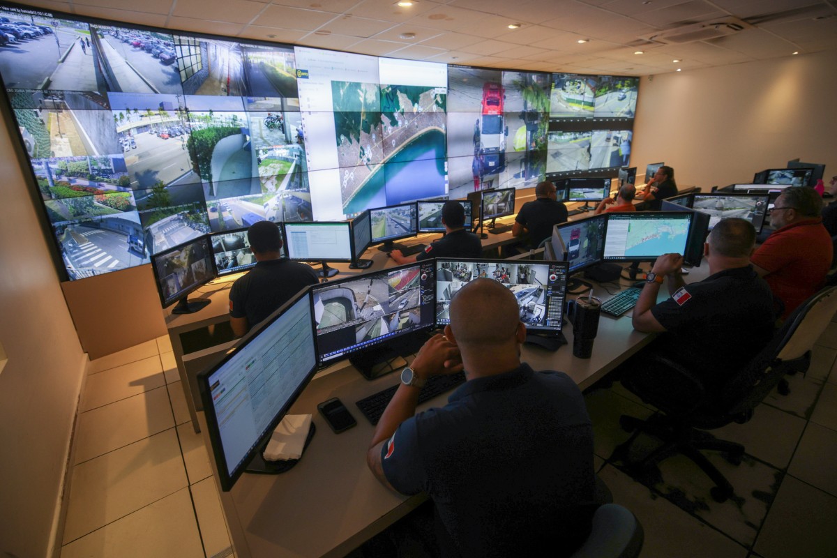 Praia Grande regulamenta programa para ampliar monitoramento com câmeras particulares; entenda