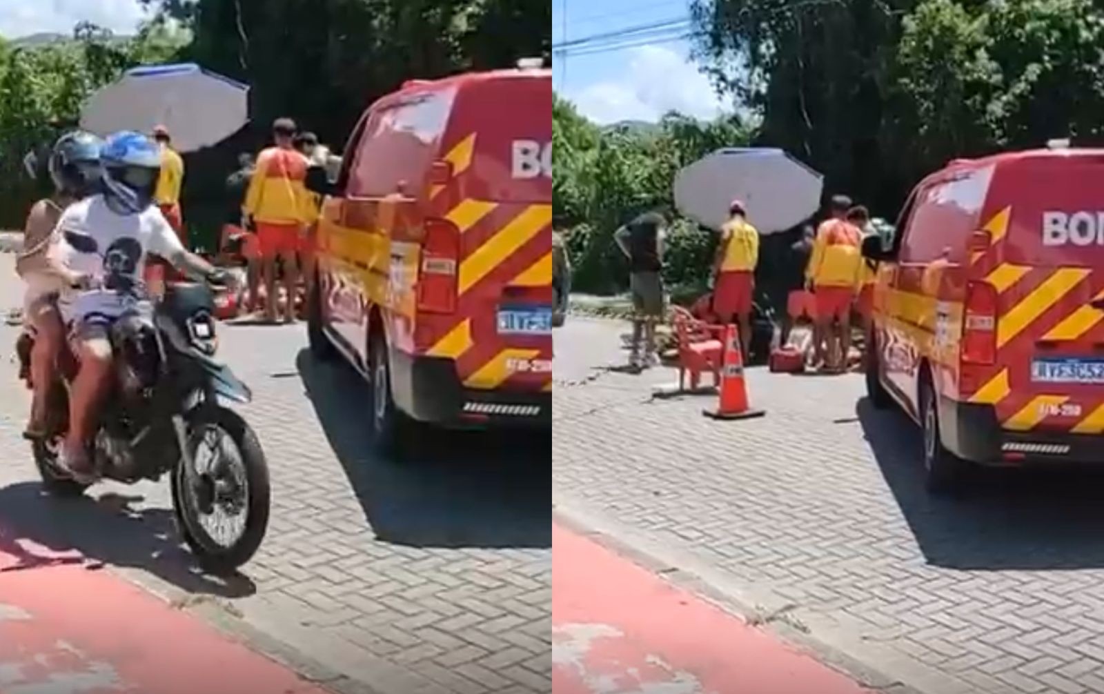 Ciclista morre eletrocutado após cabo romper a caminho da Praia da Joaquina