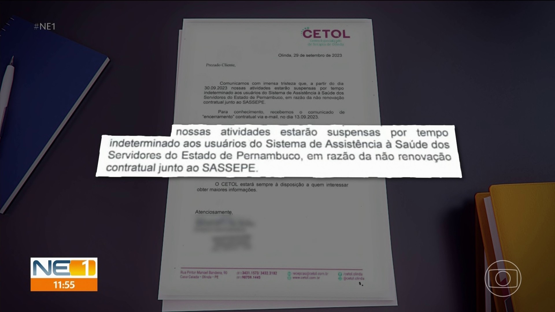 VÍDEOS: NE1 de segunda-feira, 30 de outubro de 2023