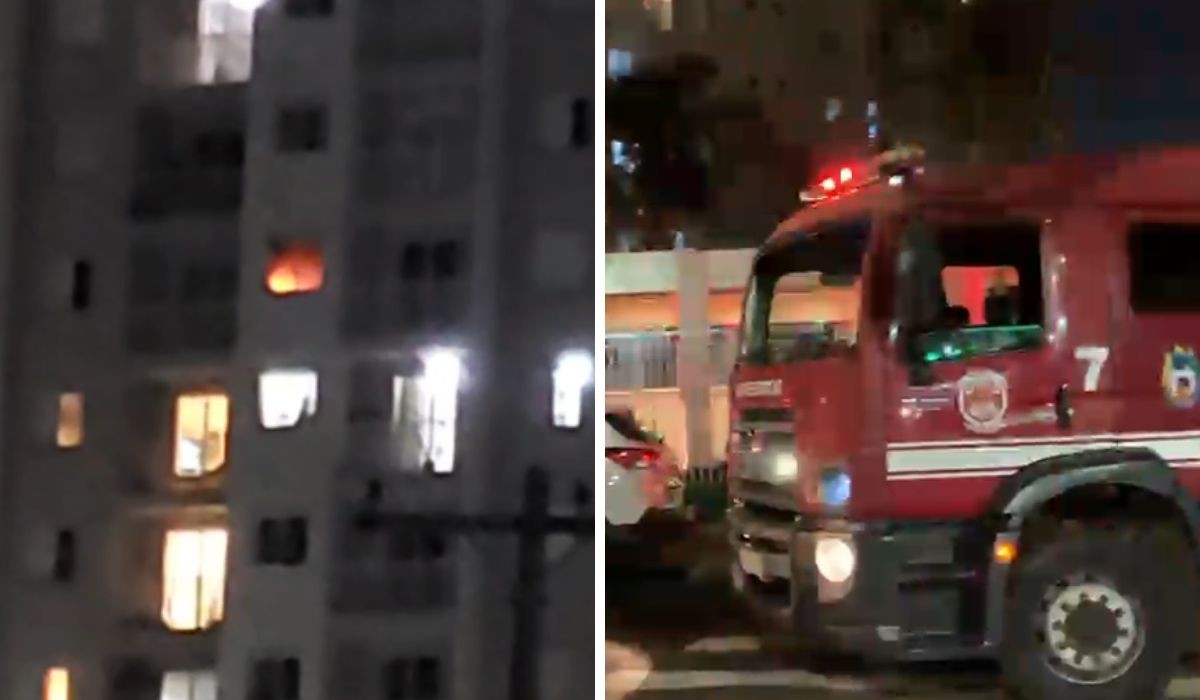 Incêndio em apartamento mobiliza Corpo de Bombeiros em Campinas