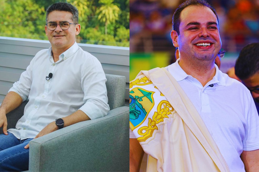 Candidatos a prefeito de Manaus na disputa pelo 2º turno. — Foto: Reprodução