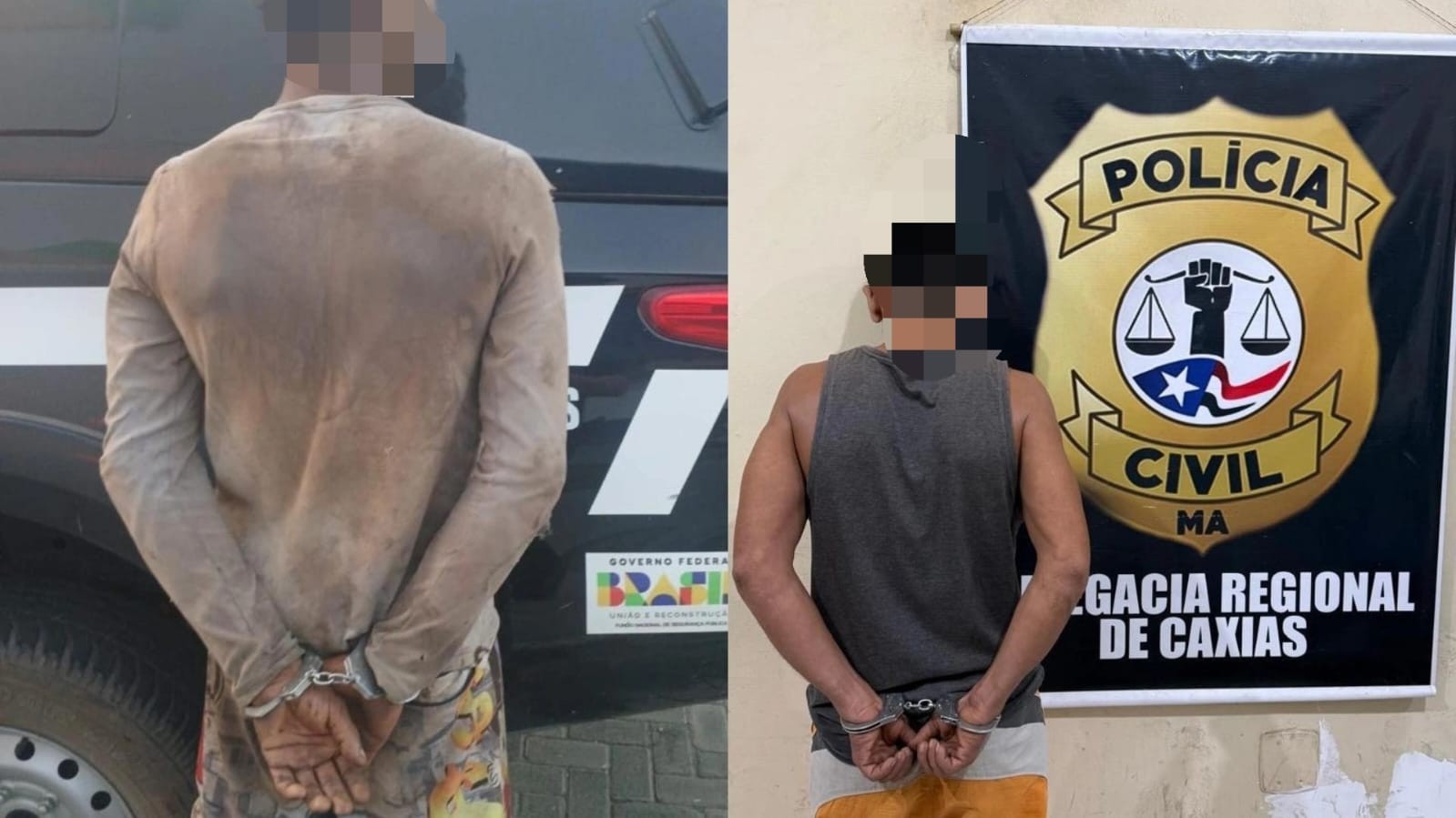 Dois homens são presos por crimes de furto e tráfico no Maranhão e outros estados