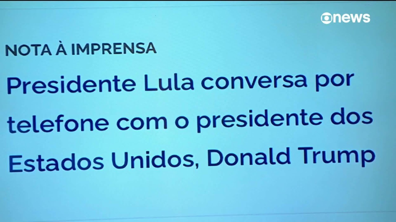 Lula conversa com Trump por telefone sobre situação na Venezuela; petista marca visita a Washington