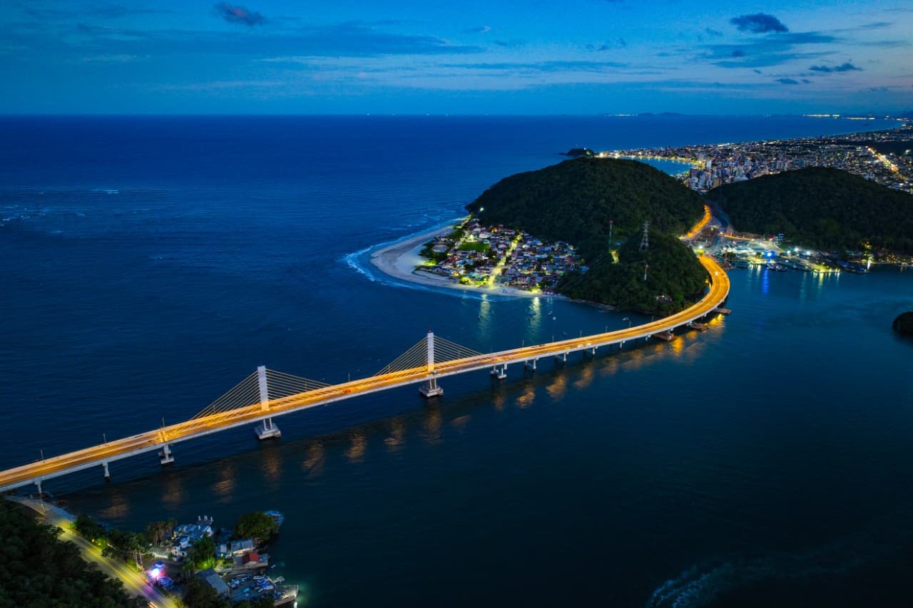 Inauguração da ponte de Guaratuba terá show de drones e fogos de artifício; veja programação