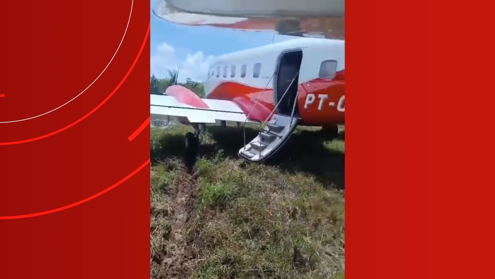 Avião de pequeno porte sai da pista durante tentativa de decolagem no interior do Amazonas; VÍDEO