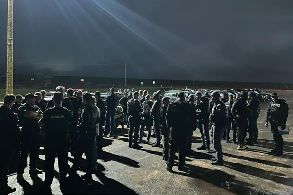 Operação "Laços de Sangue" contou com 30 polícias civis em Rancharia (SP) — Foto: Reprodução/Polícia Civil