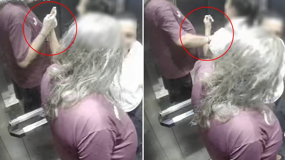 Enfermeira denunciou empresário de bandas de forró por importunação sexual em elevador de Fortaleza — Foto: Reprodução