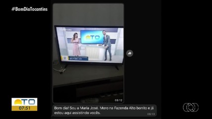 Confira a participação dos telespectadores do Bom dia Tocantins