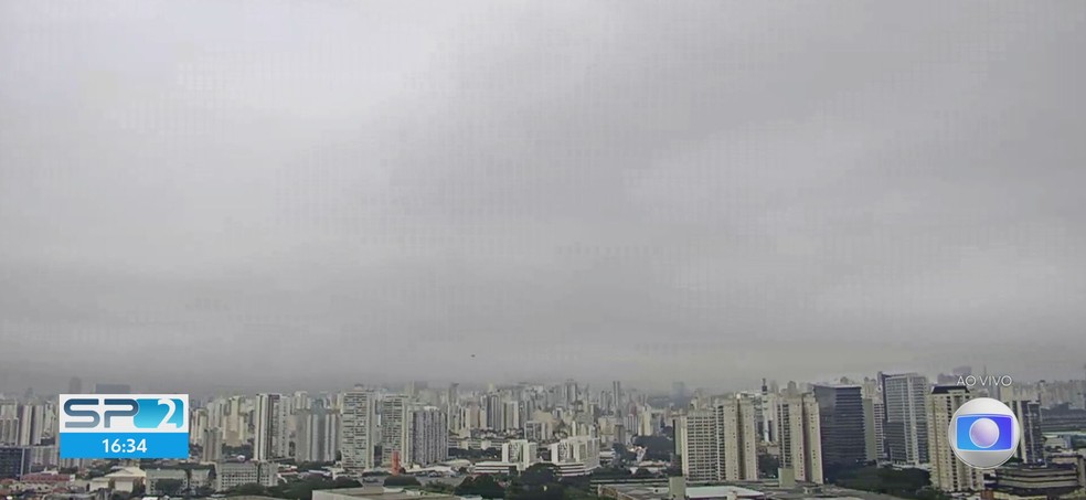 Cidade de SP entra em estado de atenção para alagamentos. — Foto: Reprodução/ TV Globo