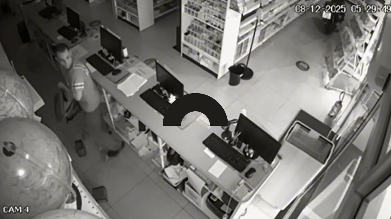 VÍDEO: Câmeras de segurança registram furto em papelaria no interior de SP