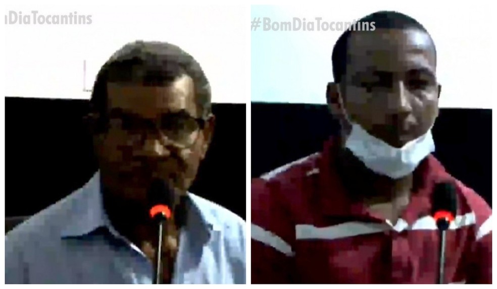 Depoimentos de pai e filho foram gravados antes das mortes na delegacia de Miracema  — Foto: Reprodução