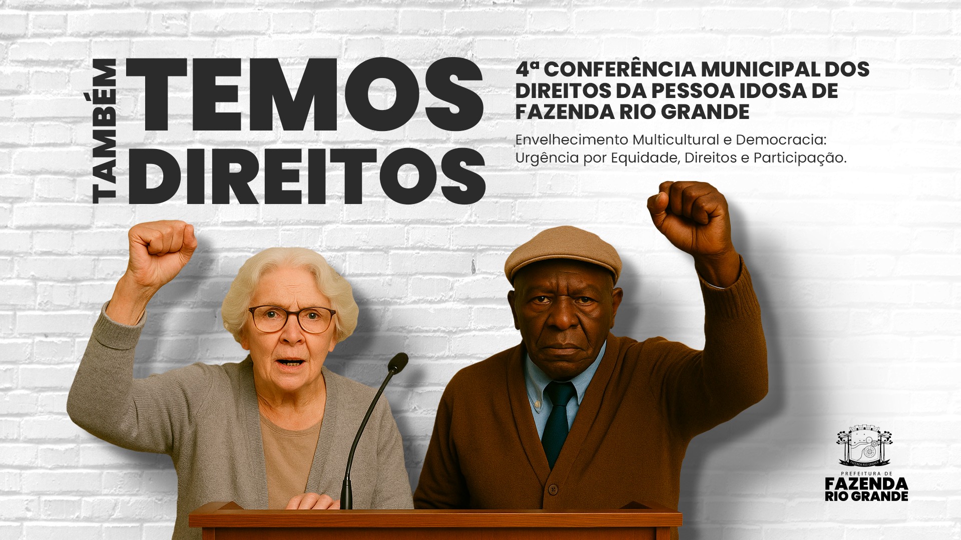 4ª Conferência Municipal dos Direitos da Pessoa Idosa em FRG tem foco em equidade e participação