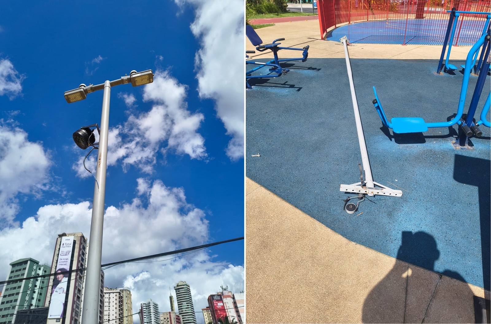 Novo caso de furto de cabos é registrado no Parque Linear da Doca, em Belém