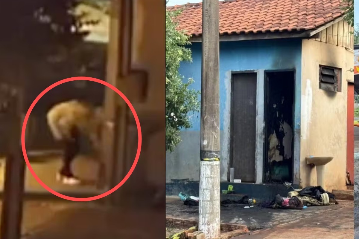 Mulher é presa após incendiar banheiro de bar e matar homem que dormia no local para fugir do frio em MS; VÍDEO