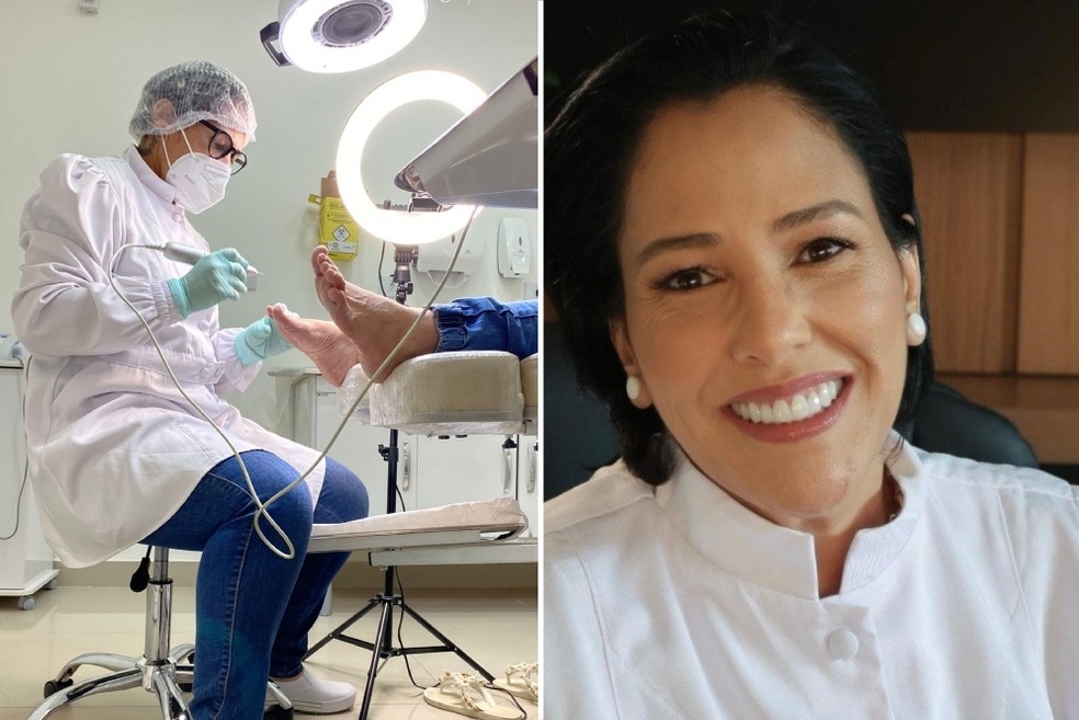 Cristiane Batista, de Bonito (MS), come&ccedil;ou a gradua&ccedil;&atilde;o em podologia em 2020, aos 45 anos &mdash; Foto: Arquivo pessoal