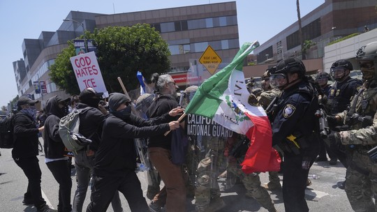 Violência em Los Angeles: tensão aumenta com presença da Guarda Nacional e novos confrontos