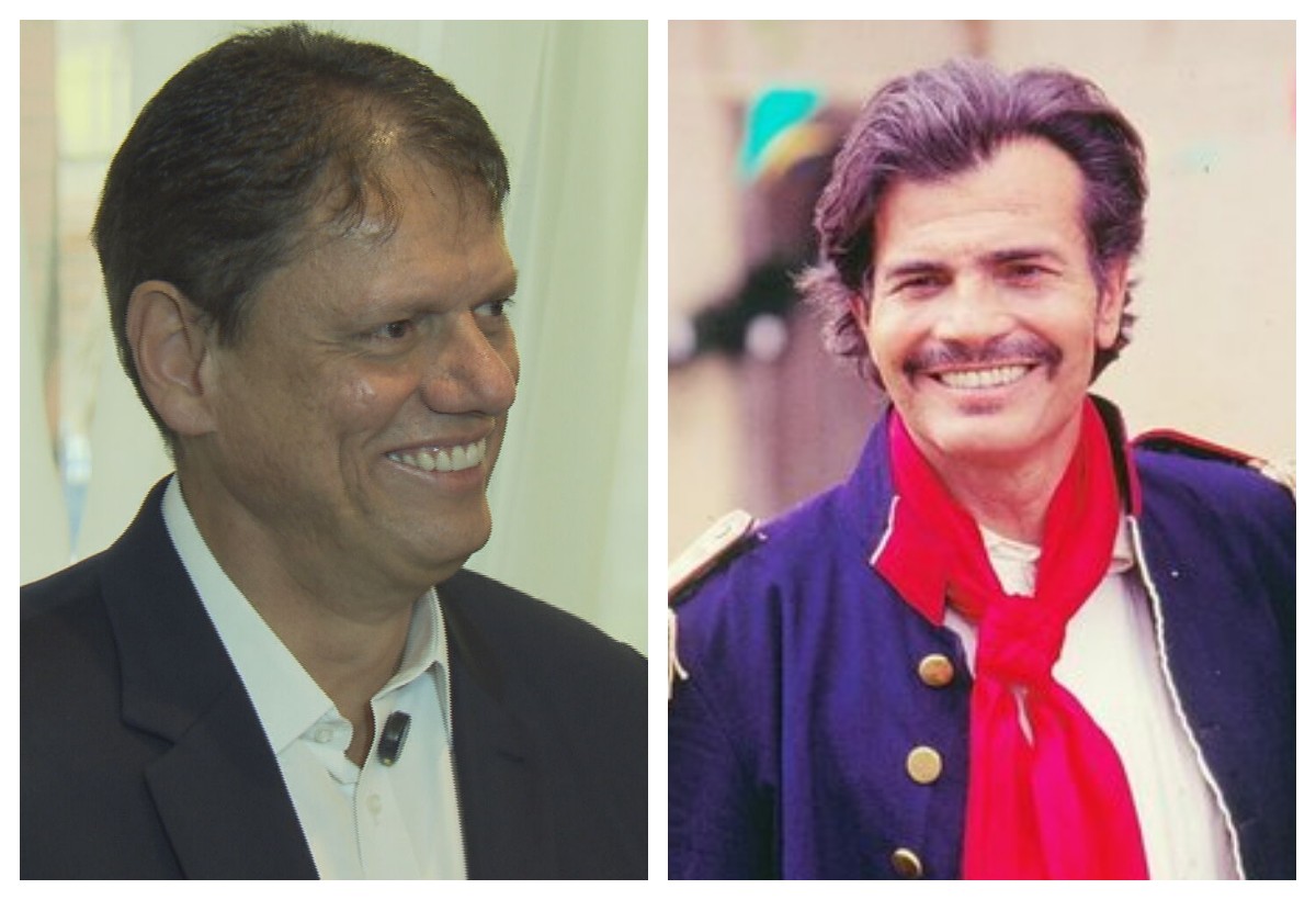 Tarcísio brinca ao ser confundido com galã de novela, e promete triplicar número de delegacias da mulher 24h em SP 