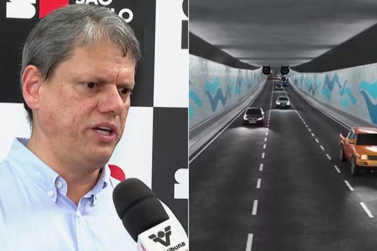 Túnel Santos-Guarujá pode ser entregue em 2030, um ano antes do previsto, diz Tarcísio