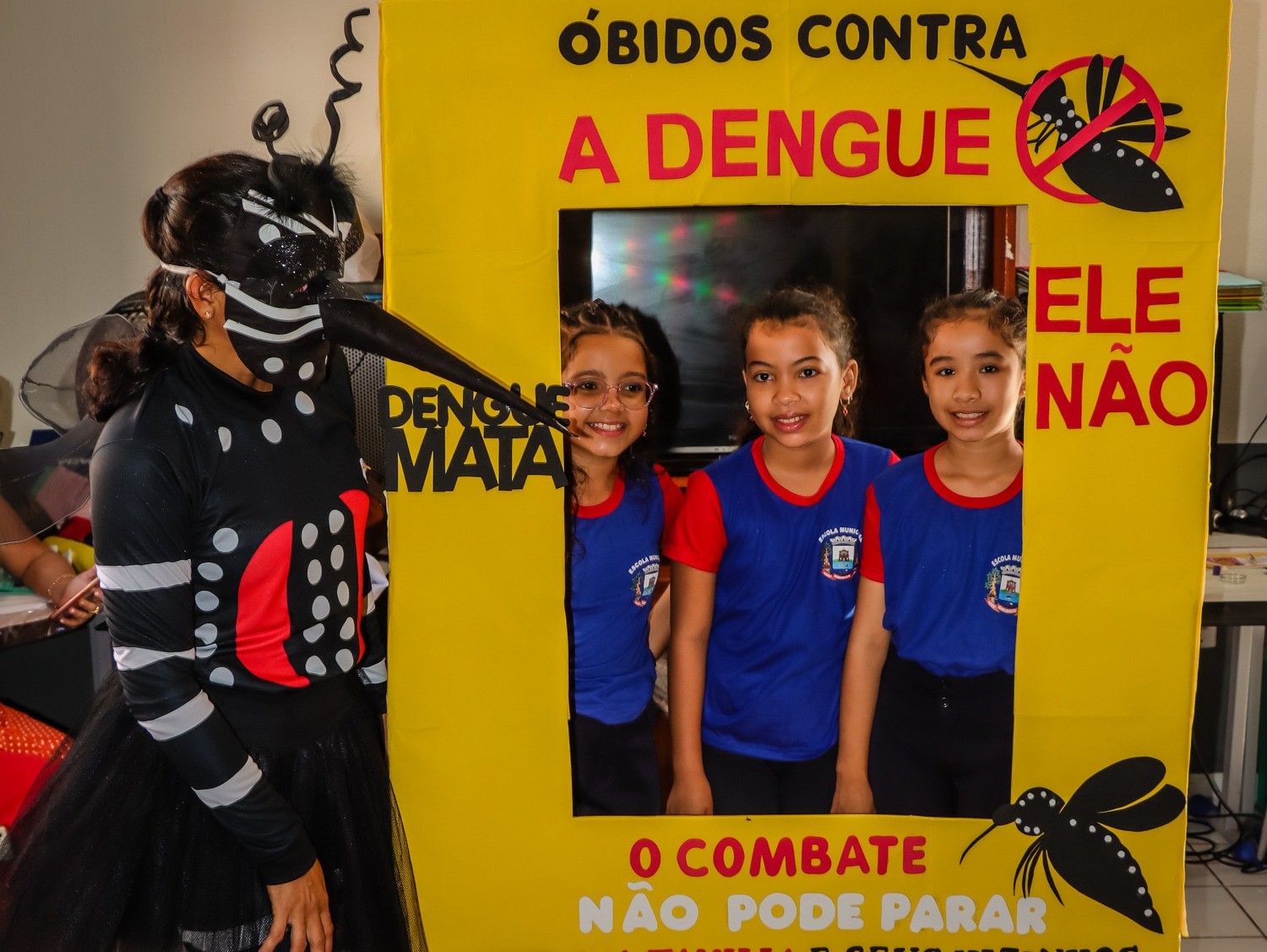 Secretaria de Saúde intensifica campanha de combate ao Aedes aegypti em escolas de Óbidos