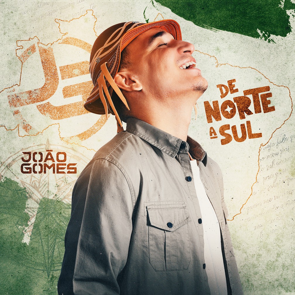 Capa do álbum 'De norte a sul', de João Gomes — Foto: Divulgação