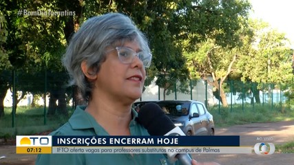 IFTO abre vagas de professores substitutos para o campus de Palmas