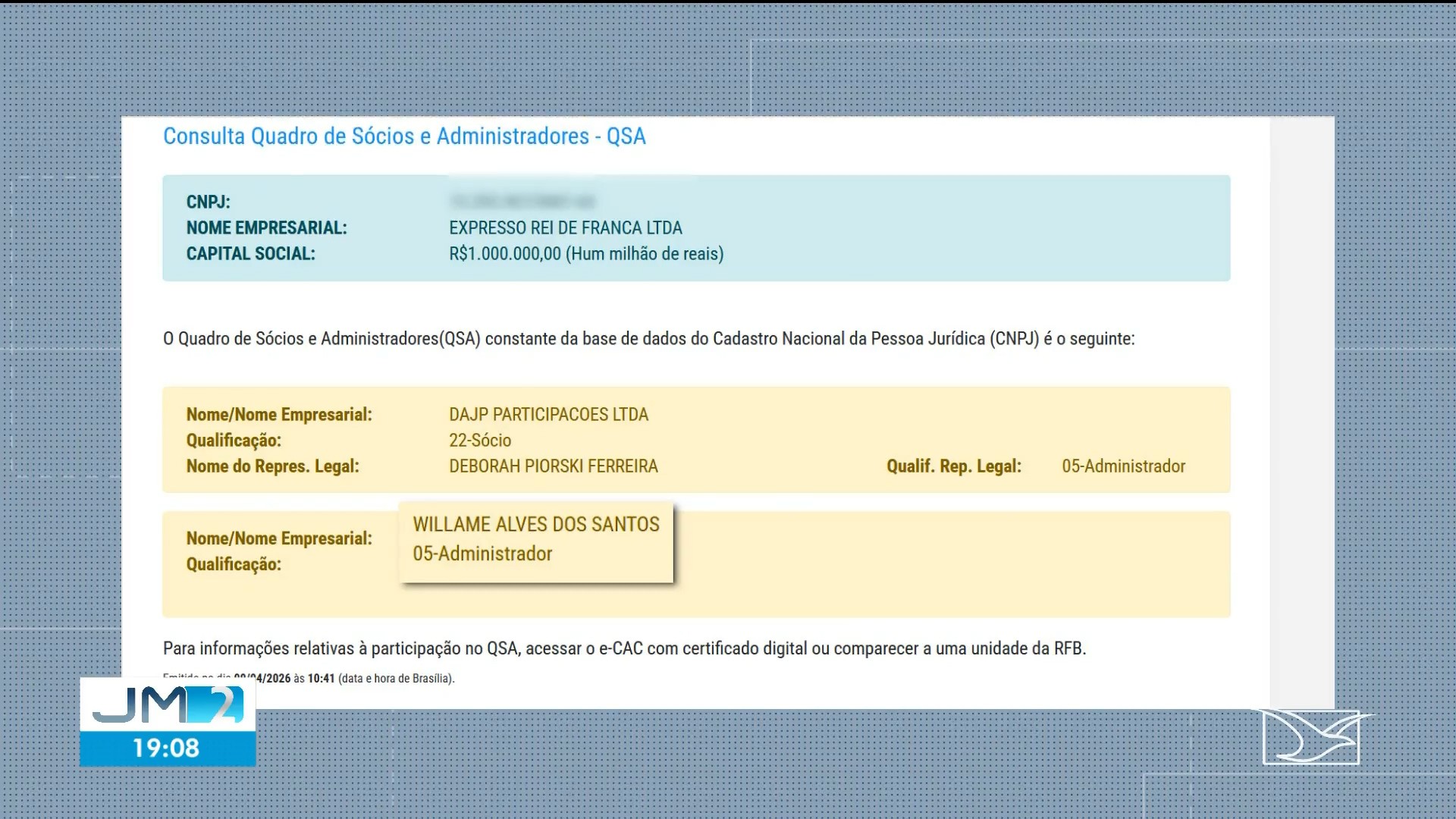 Expresso Rei de França é investigada por supostas irregularidades em movimentações financeiras