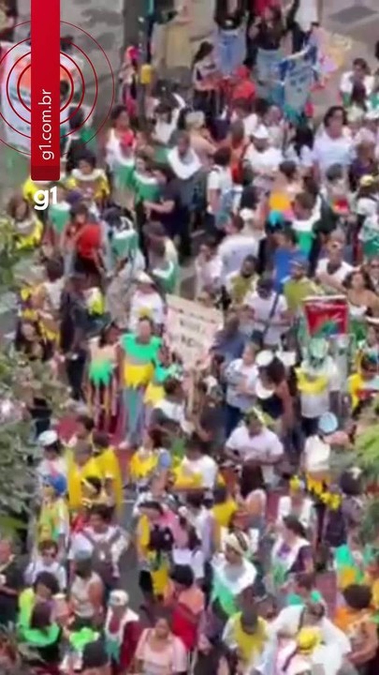 Manifestantes da luta antimanicomial fecham Avenida João Pinheiro, na Região Centro-Sul de BH