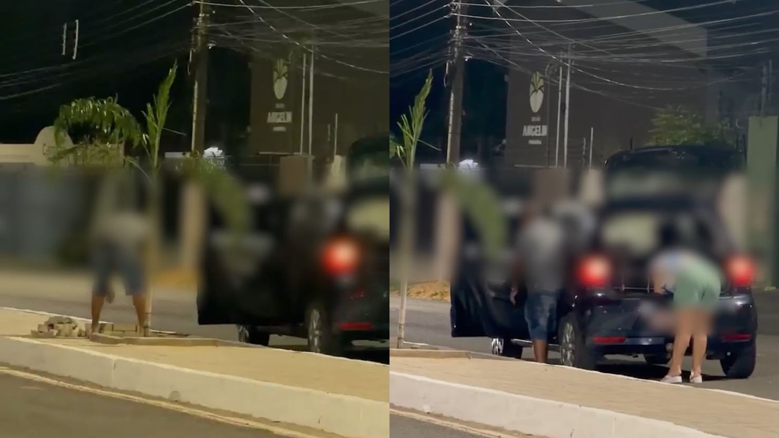 Vídeo: Casal é flagrado levando blocos de concreto de obra pública em Parnaíba, no litoral do Piauí