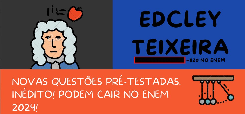 Propaganda do curso de Edcley — Foto: Reprodução