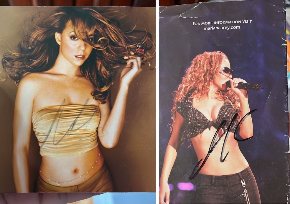 Fã de Mariah há 25 anos, professor consegue autógrafo em Belém
