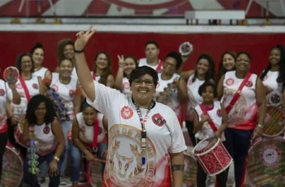 O grupo Batuque das Guerreiras acolhe meninas e mulheres a partir de 12 anos que querem aprender a tocar um instrumento de percussão. — Foto: Arquivo pessoal