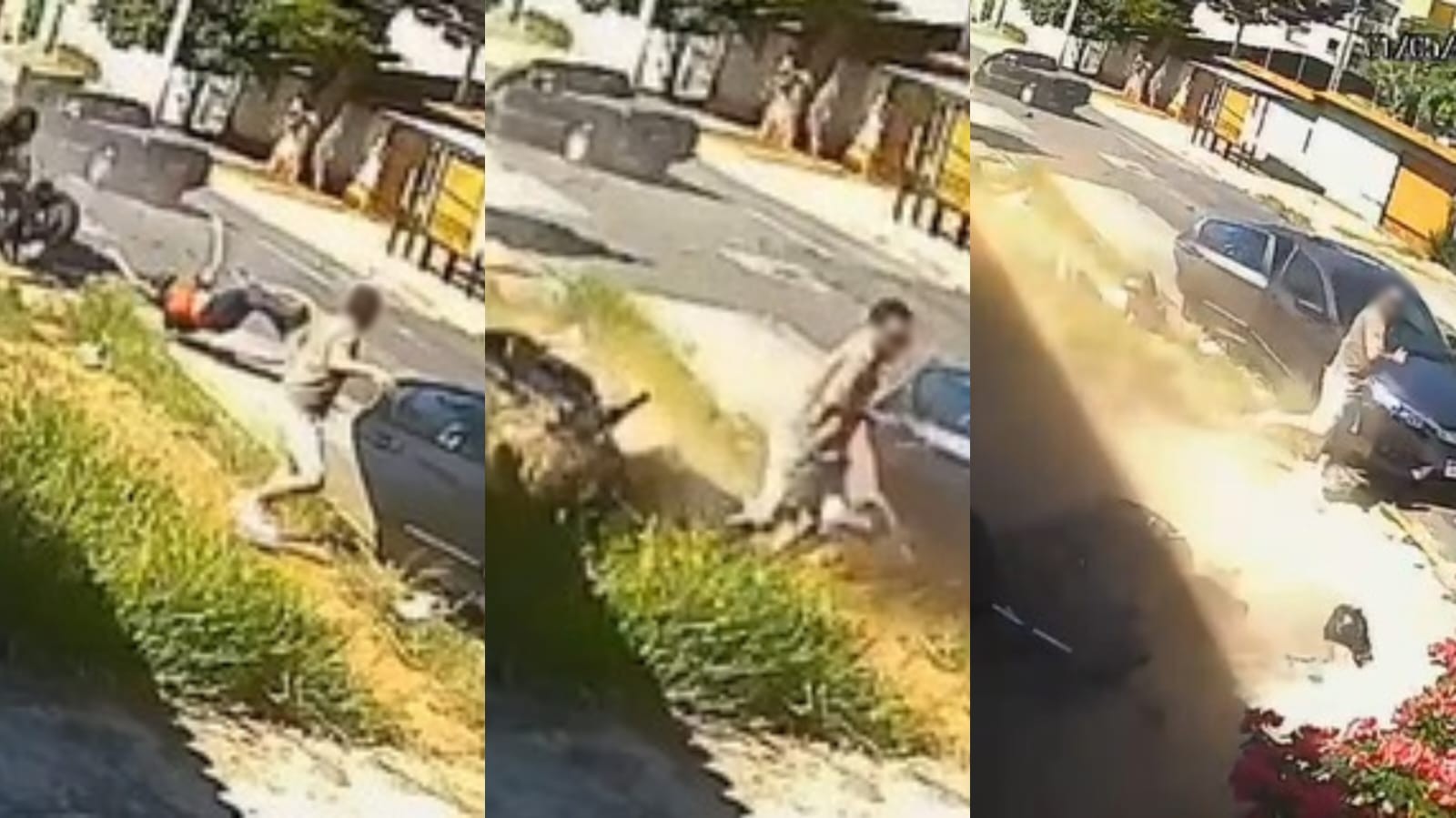 Motociclista é arremessado e vai parar embaixo de carro estacionado após acidente em Sorocaba; vídeo